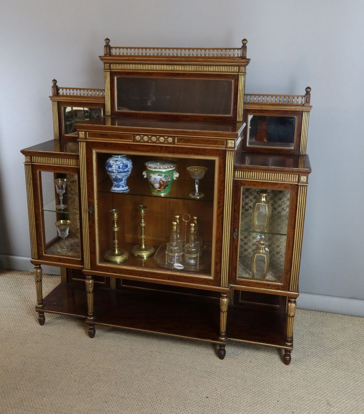 LOUIS XVI STYLE DISPLAY CABINET NAPOLEON III