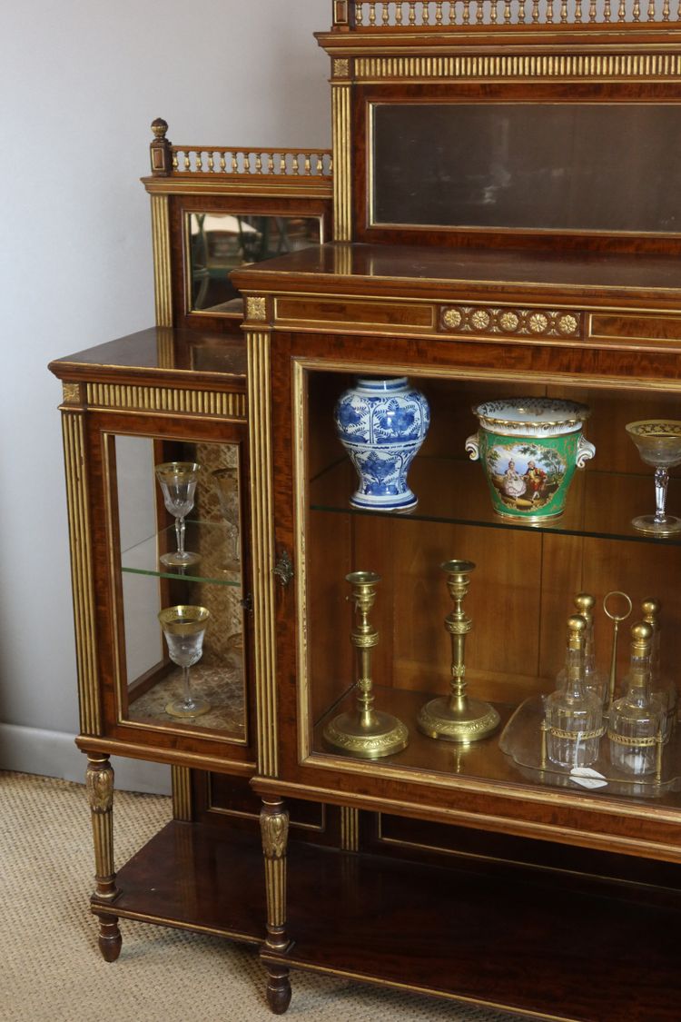 LOUIS XVI STYLE DISPLAY CABINET NAPOLEON III