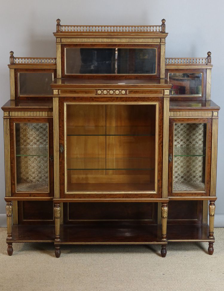 LOUIS XVI STYLE DISPLAY CABINET NAPOLEON III