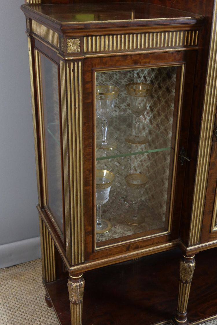 LOUIS XVI STYLE DISPLAY CABINET NAPOLEON III
