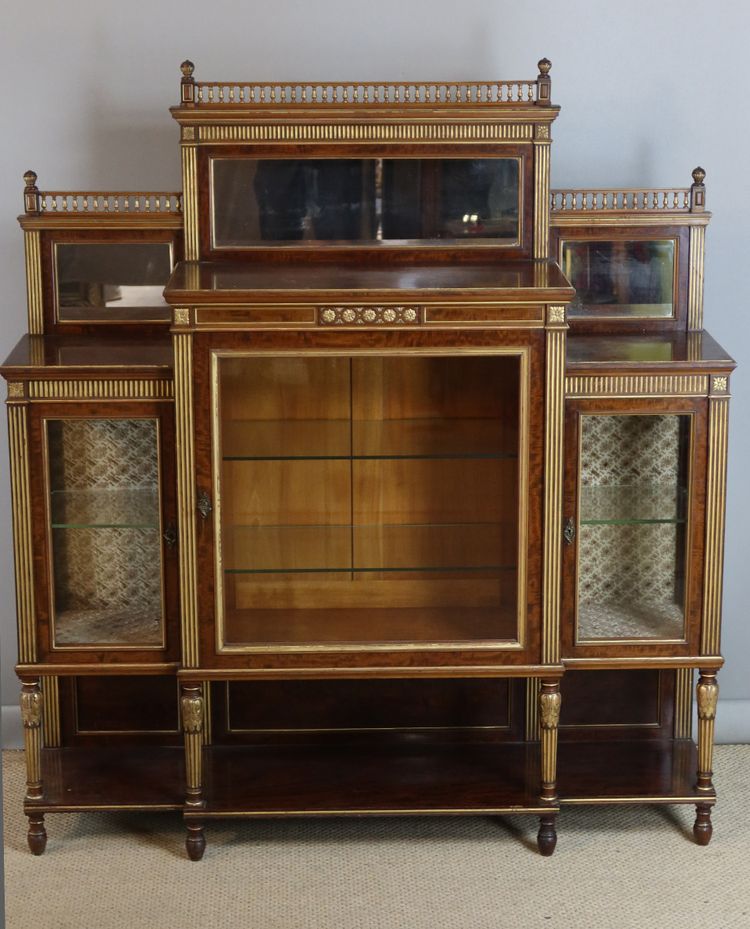 LOUIS XVI STYLE DISPLAY CABINET NAPOLEON III
