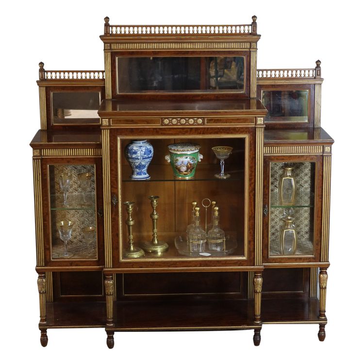 LOUIS XVI STYLE DISPLAY CABINET NAPOLEON III