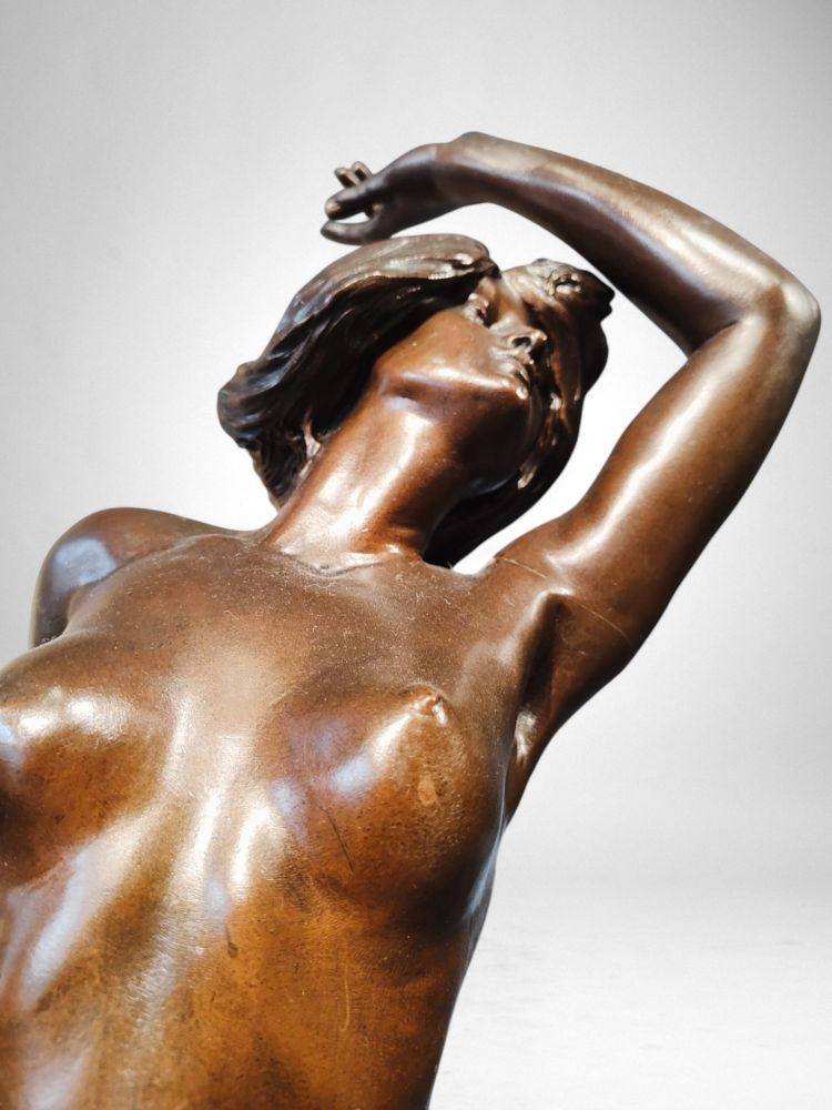 Ballerina in bronzo di Georges Flamand (1900-1910 circa)