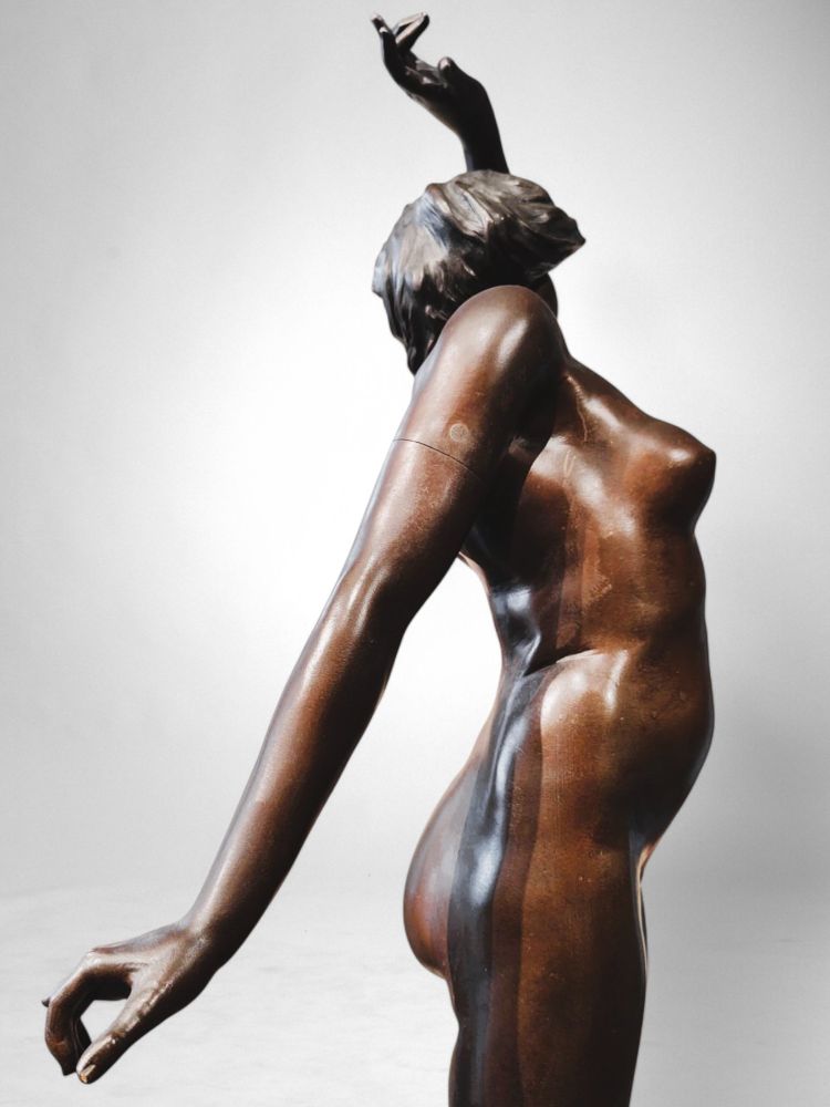  Ballerina in bronzo di Georges Flamand (1900-1910 circa)