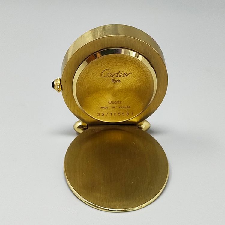 1990er Jahre Wunderschöne Cartier Wecker Pendulette. Hergestellt in Frankreich.