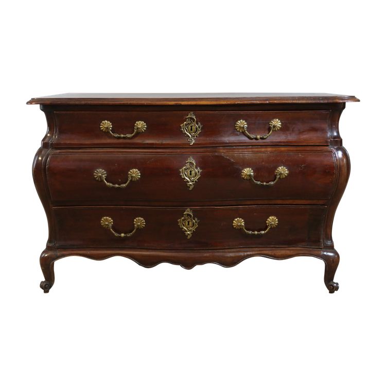 Commode XVIII en acajou tombeau 