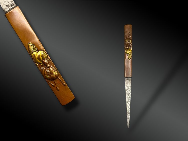 SABRE called Wakisashi with certificate NBTHK and Koshirae Soriomono - Signed - About 1650-1700