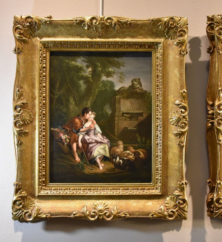 Francois Boucher (paris, 1703 - 1770), The Surprised Lovers/the Pleasant Le
