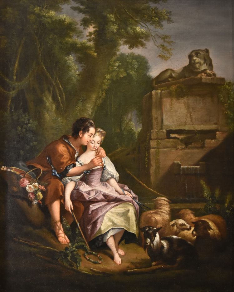 Francois Boucher (paris, 1703 - 1770), The Surprised Lovers/the Pleasant Le