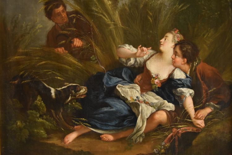 Francois Boucher (paris, 1703 - 1770), The Surprised Lovers/the Pleasant Le