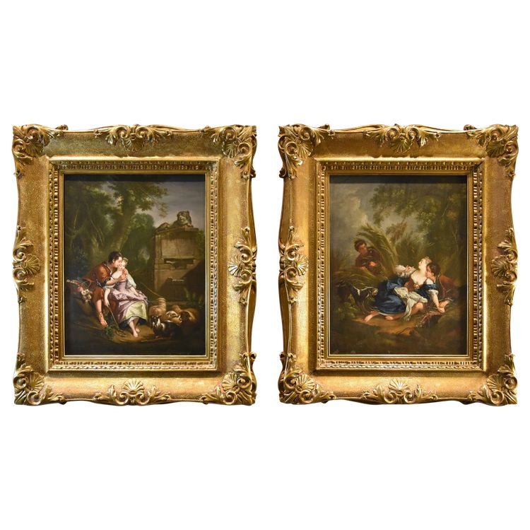 Francois Boucher (paris, 1703 - 1770), The Surprised Lovers/the Pleasant Le