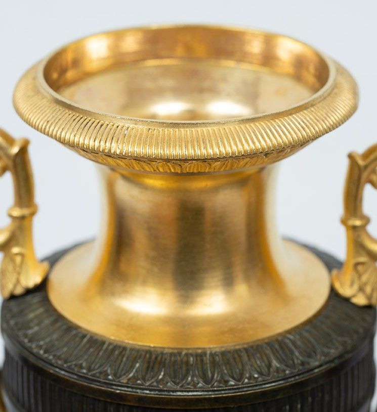 Pair of Charles X cassolettes, France, early 19th century.