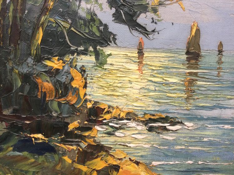 Russian School. The Breton coast