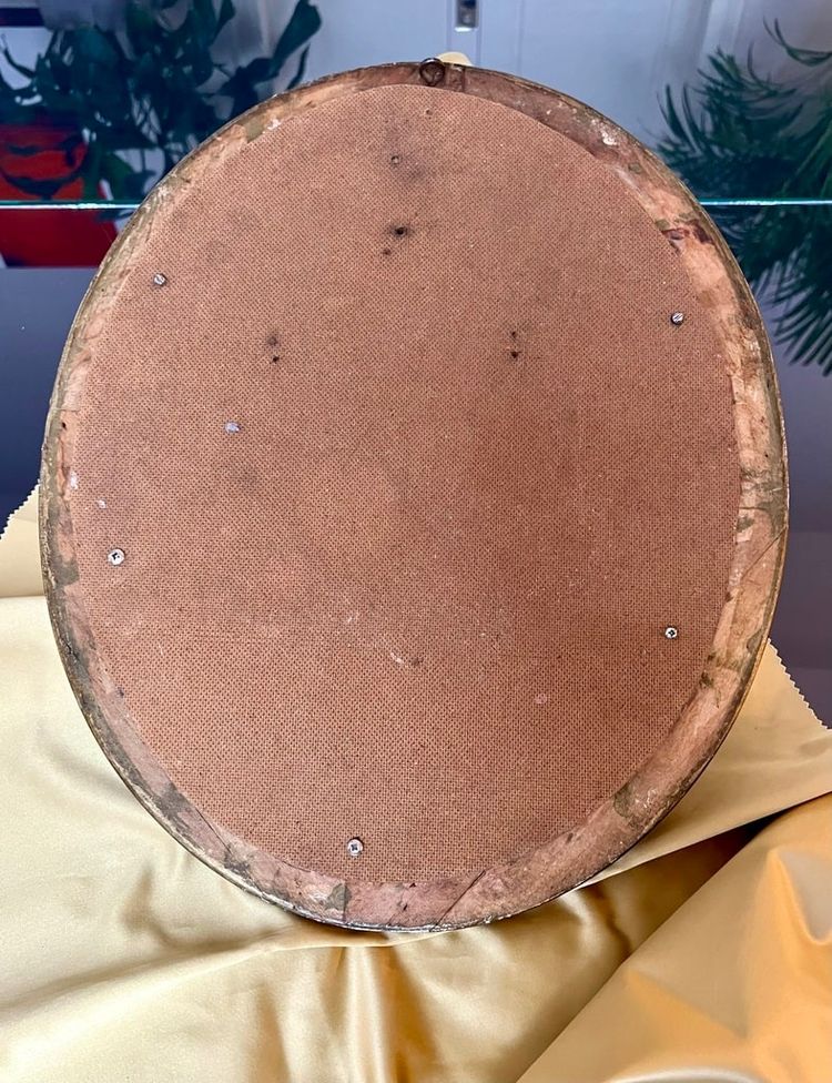 Napoleon III Oval Wall Frame - Insectes Scarabées - Cabinet De Curiosités