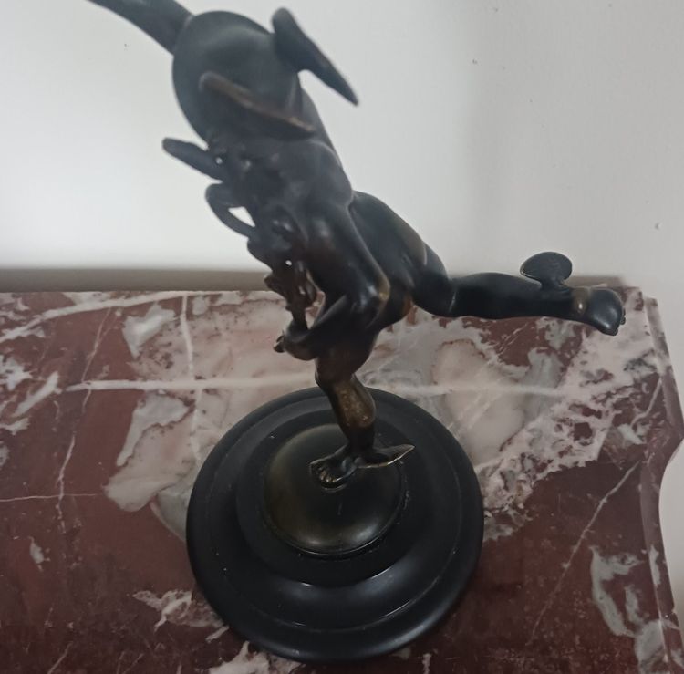 Souvenir du Grand Tour - Jean de Bologne, dopo - Mercurio con caduceo in bronzo