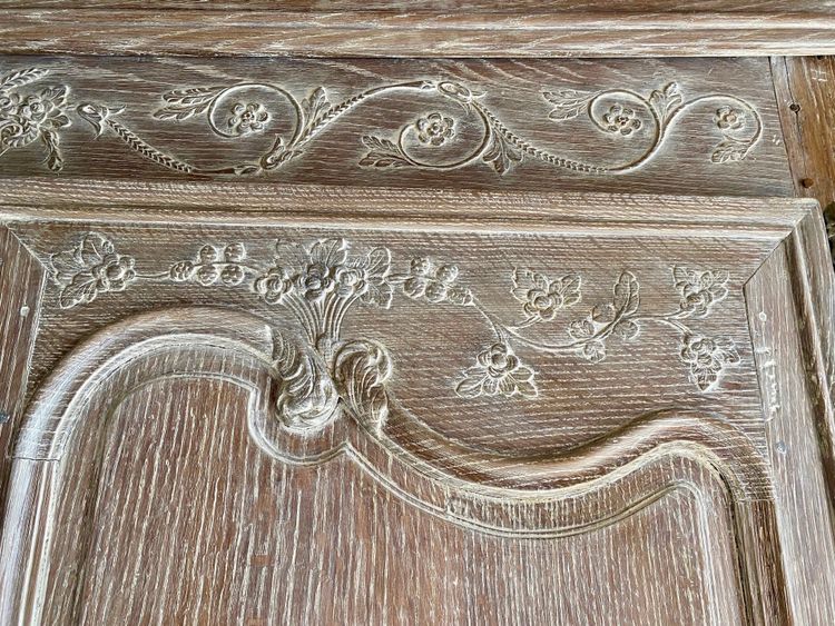 19th century ceruse oak armoire