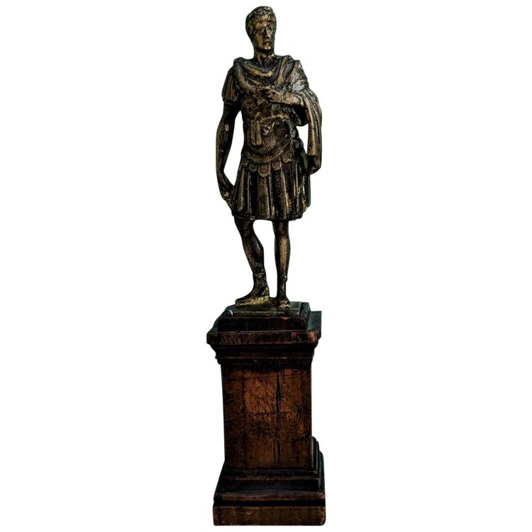 Italien, spätes 18. Jhd. - Kaiser Augustus in voller Figur - Bronze Grand Tour