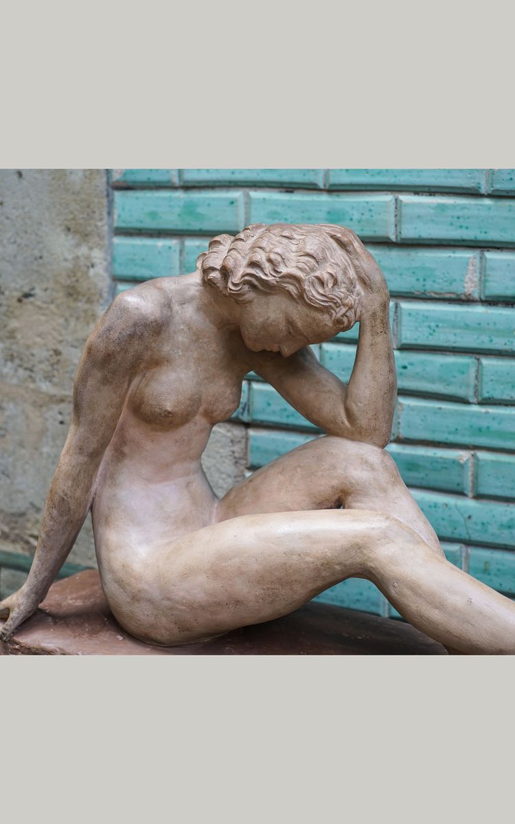 Ugo CIPRIANI (1887-1960), Seated female nude, terracotta