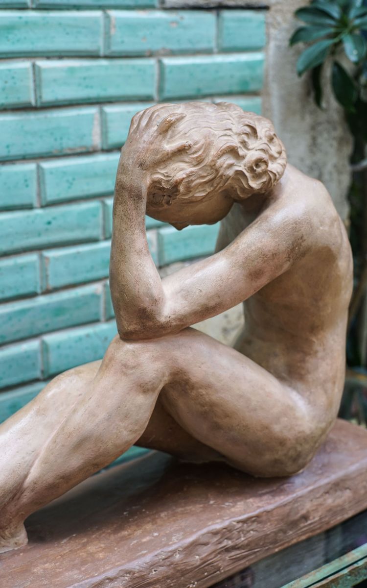 Ugo CIPRIANI (1887-1960), Seated female nude, terracotta