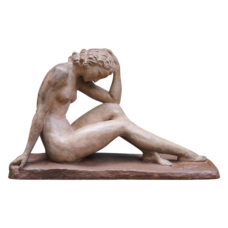 Ugo CIPRIANI (1887-1960), Seated female nude, terracotta