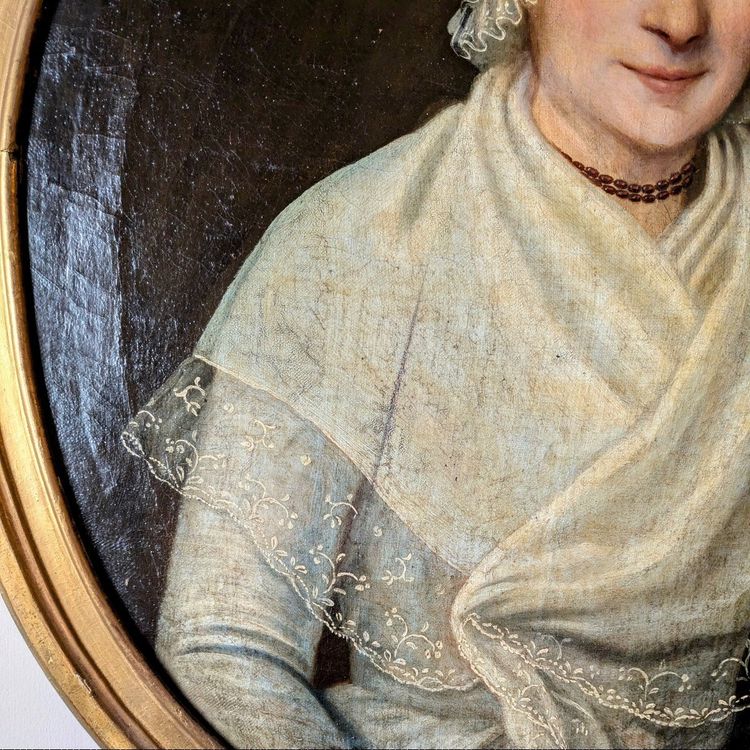 Portrait d'une Demoiselle - French Restoration-period work