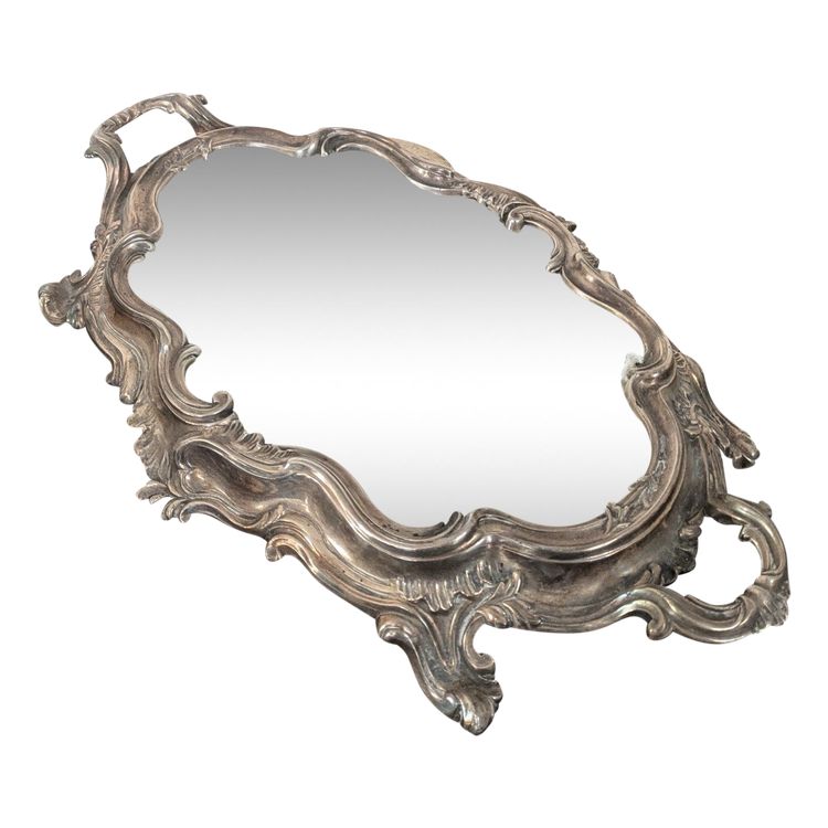 Rocaille centerpiece, silver-plated metal - Louis XV style, circa 1900