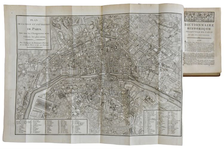 Livre "Dictionnaire historique de la ville de Paris", HURTAUT et MAGNY, édité par Moutard, 1779