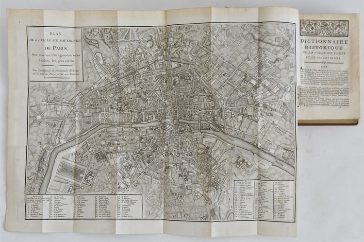 Livre "Dictionnaire historique de la ville de Paris", HURTAUT et MAGNY, édité par Moutard, 1779