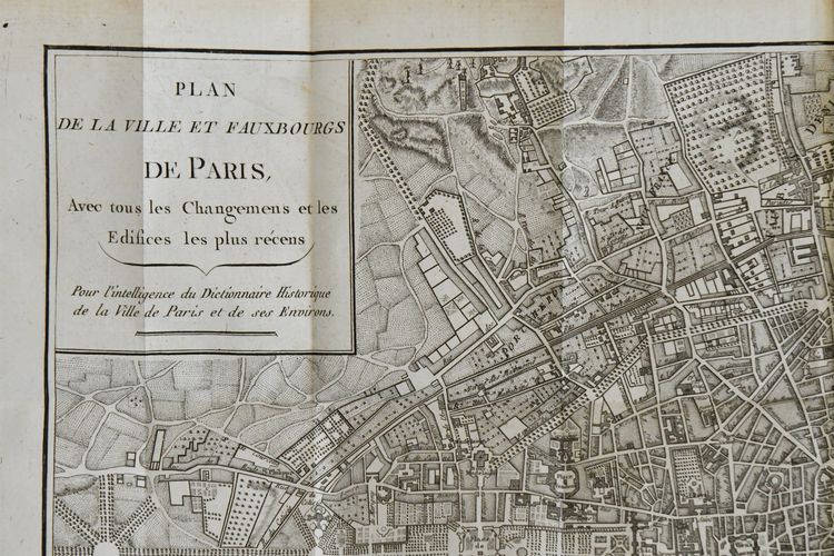 Livre "Dictionnaire historique de la ville de Paris", HURTAUT et MAGNY, édité par Moutard, 1779