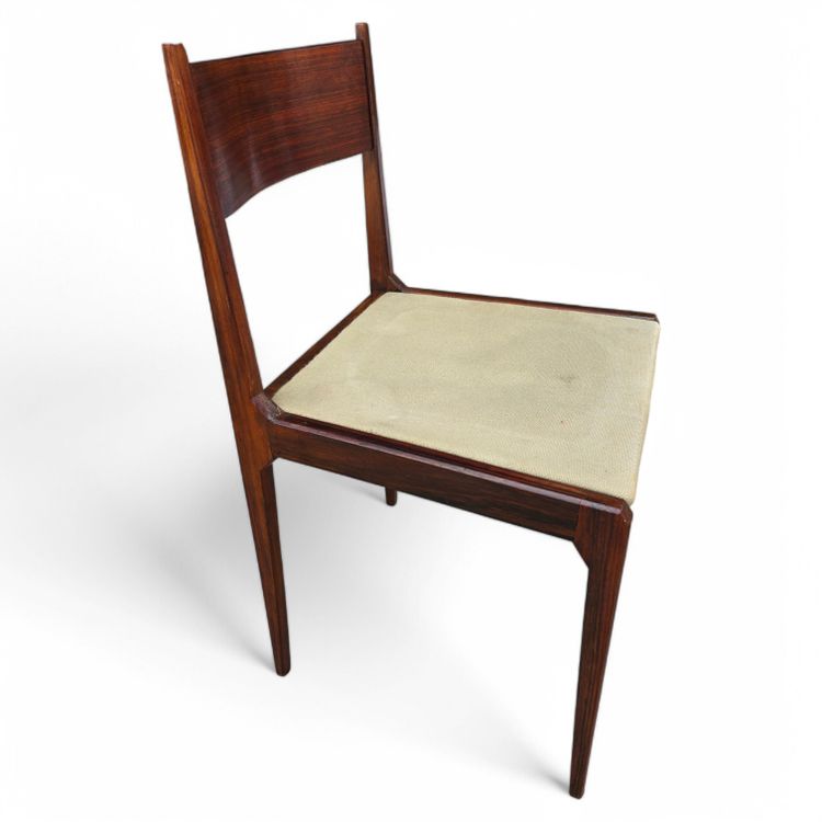 Sergio Mazza 4 vintage chairs 50s rosewood Italian design