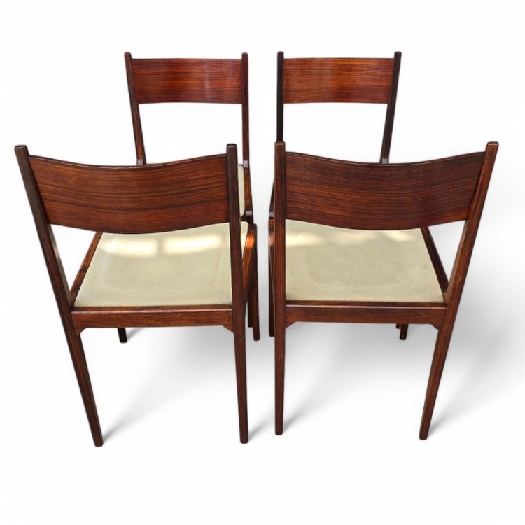 Sergio Mazza 4 vintage chairs 50s rosewood Italian design