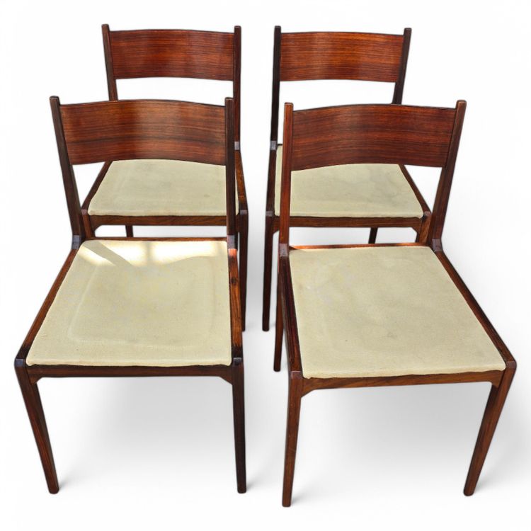 Sergio Mazza 4 vintage chairs 50s rosewood Italian design