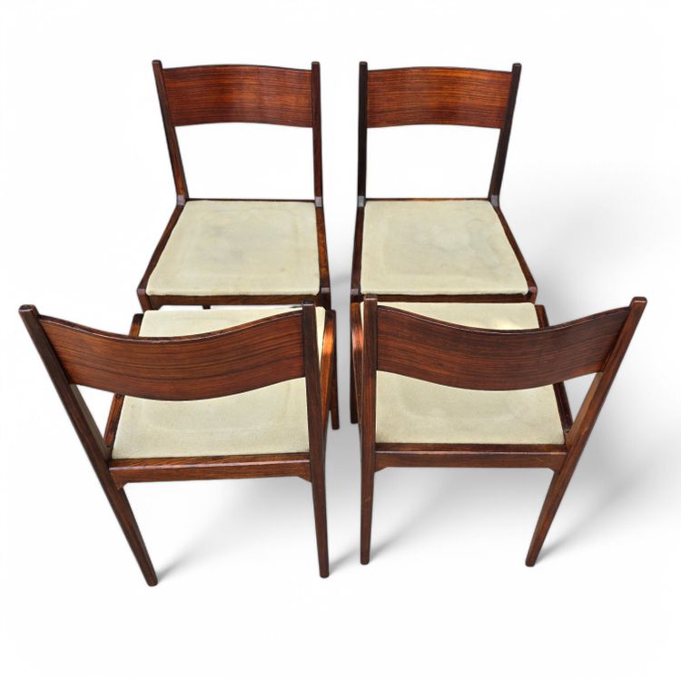 Sergio Mazza 4 vintage chairs 50s rosewood Italian design