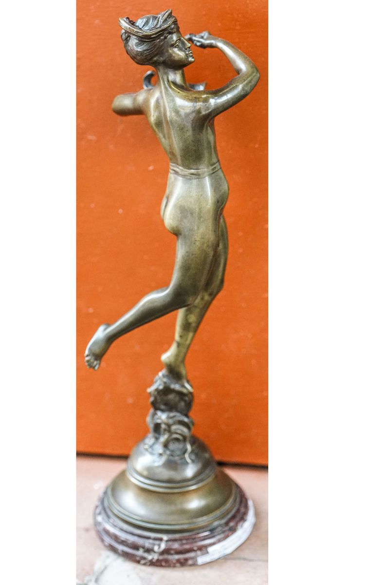 Marcel DEBUT (1875-1933), allegoria in bronzo della fortuna