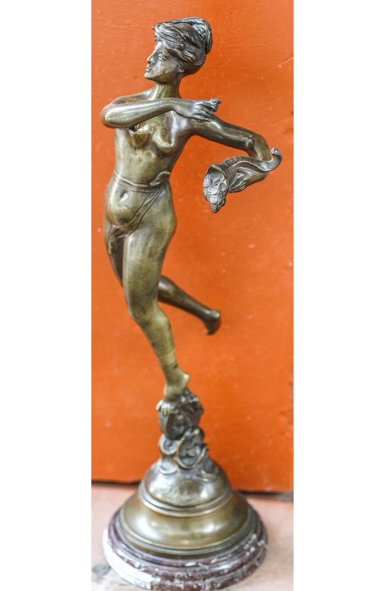 Marcel DEBUT (1875-1933), allegoria in bronzo della fortuna