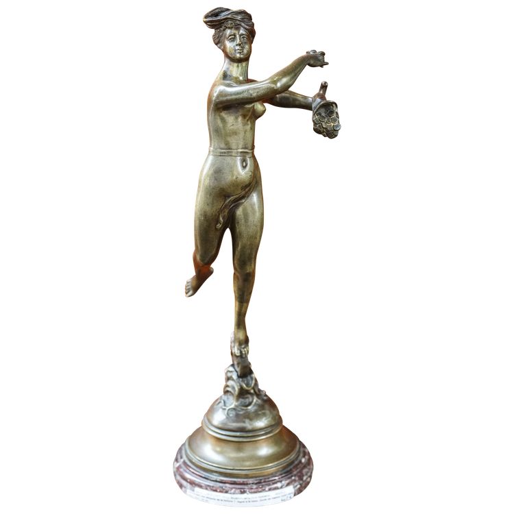 Marcel DEBUT (1875-1933), allegoria in bronzo della fortuna