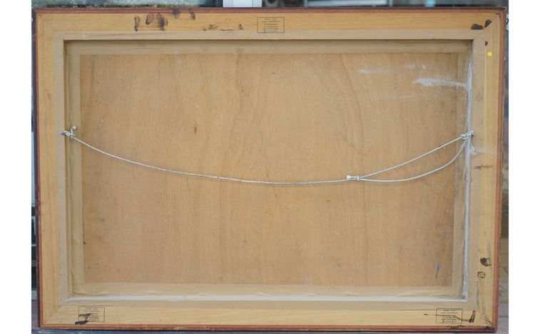 Émile JANTET,  Fantasia orientaliste,  Huile sur bois