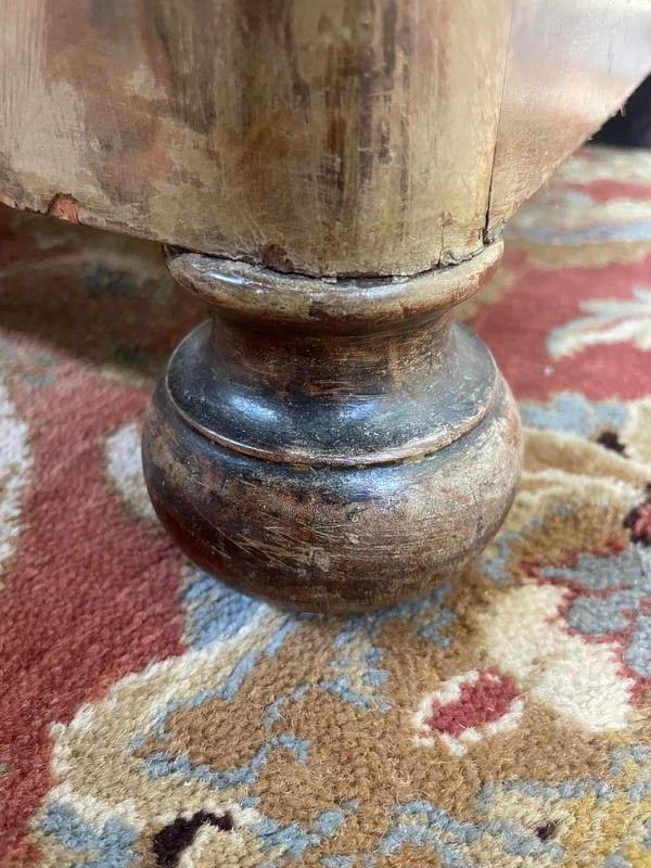 Commode époque Restaurarion en noyer et marbre blanc 