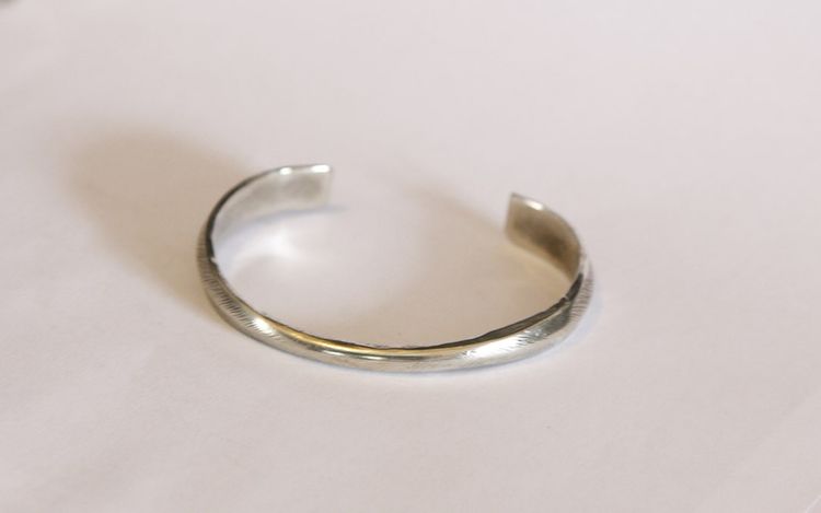 Bracciale in argento massiccio, Birmania