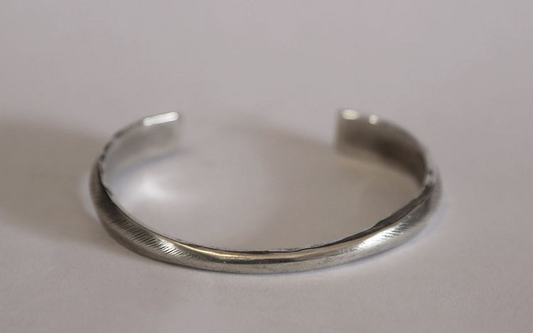Bracciale in argento massiccio, Birmania