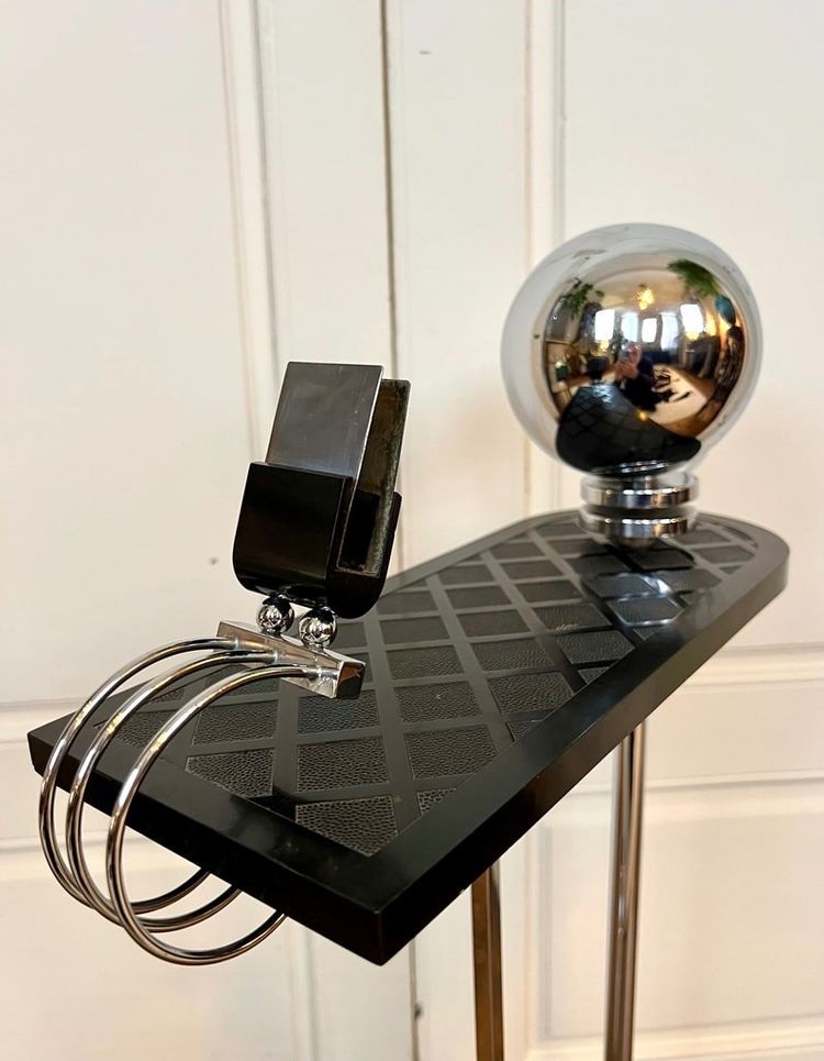 Cendrier Sur Pied Art Déco Moderniste - Demeyere 1930 - 1940