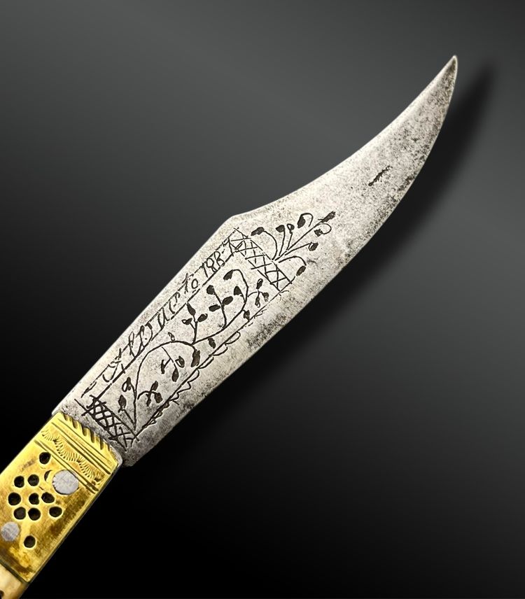 FOLDING KNIFE called Navaja - Spain - XIXth century
