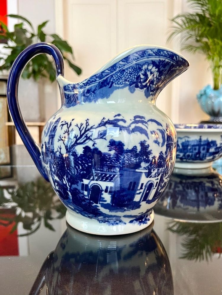 Vasque Et Broc De Toilette - Ensemble En Céramique Anglaise Ironstone