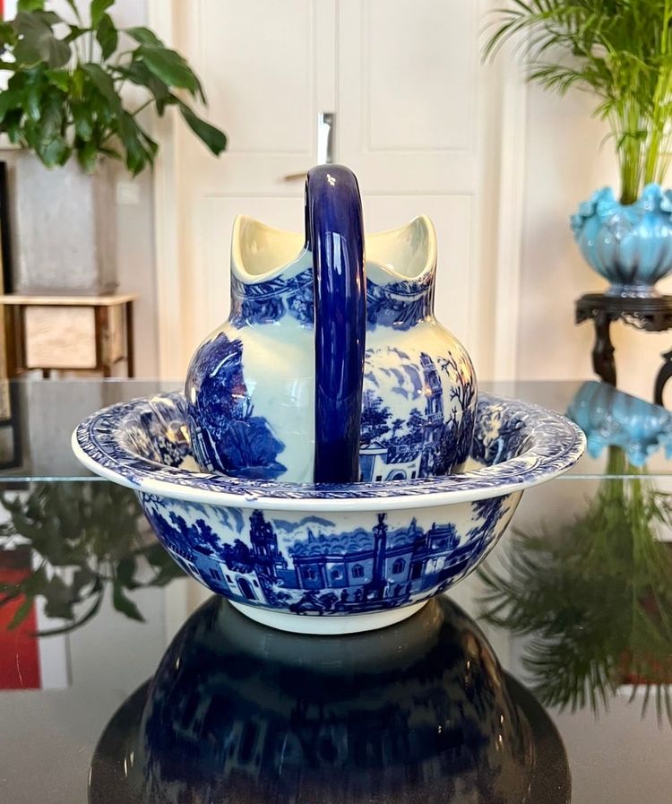 Vasque Et Broc De Toilette - Ensemble En Céramique Anglaise Ironstone
