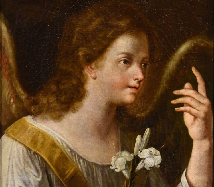 Der Verkündigungsengel, Carlo Maratta (Camerano, 1625 - Rom, 1713) Werkstatt