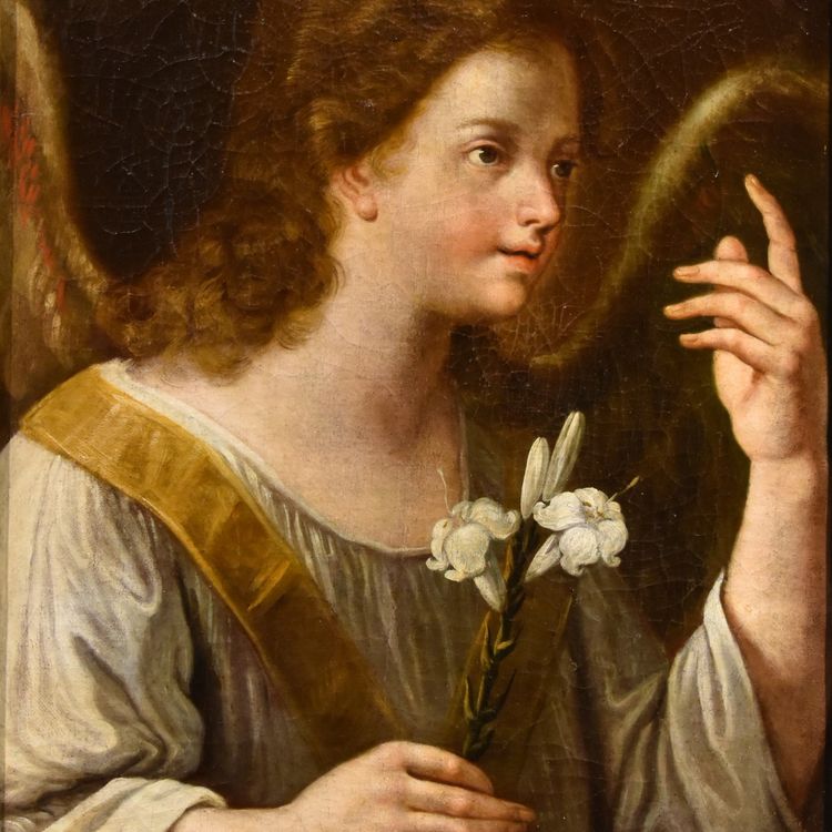 Der Verkündigungsengel, Carlo Maratta (Camerano, 1625 - Rom, 1713) Werkstatt
