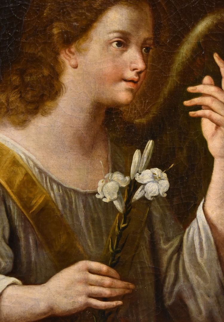Der Verkündigungsengel, Carlo Maratta (Camerano, 1625 - Rom, 1713) Werkstatt