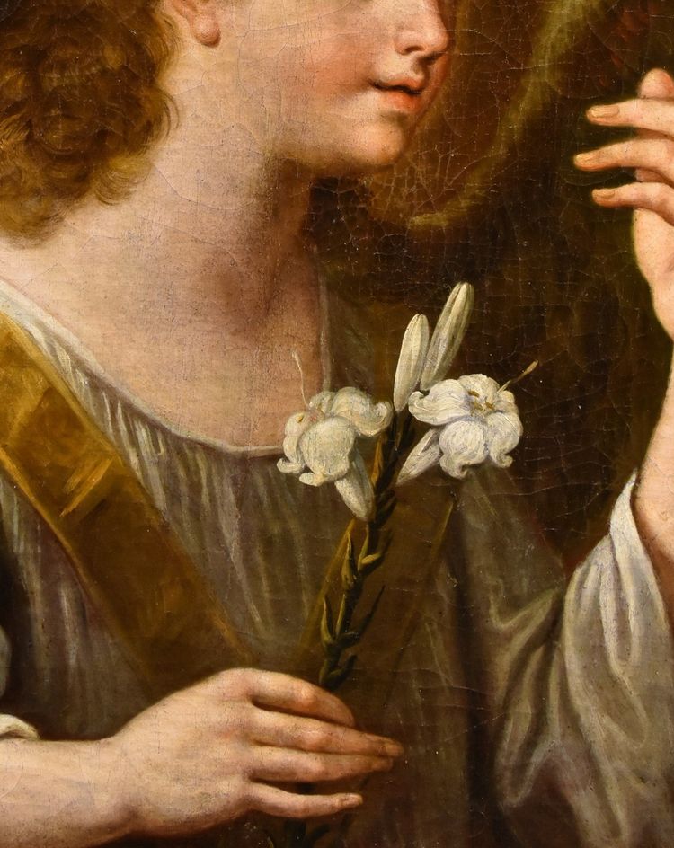 Der Verkündigungsengel, Carlo Maratta (Camerano, 1625 - Rom, 1713) Werkstatt