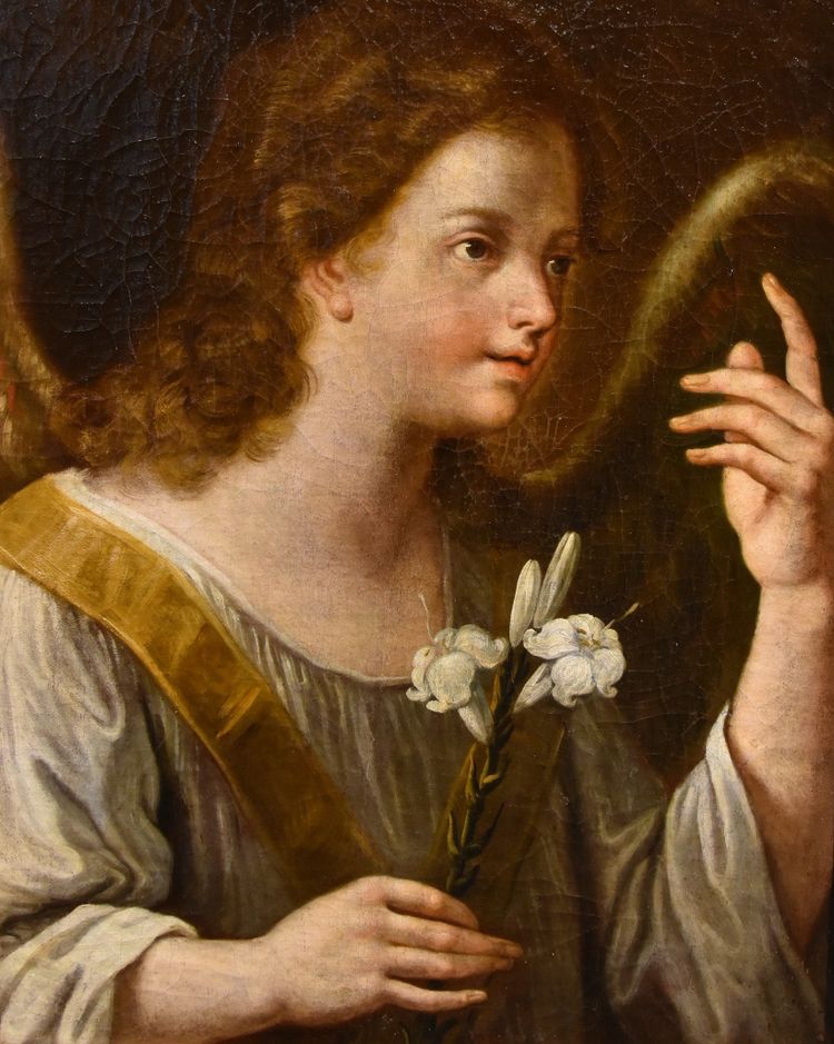 Der Verkündigungsengel, Carlo Maratta (Camerano, 1625 - Rom, 1713) Werkstatt