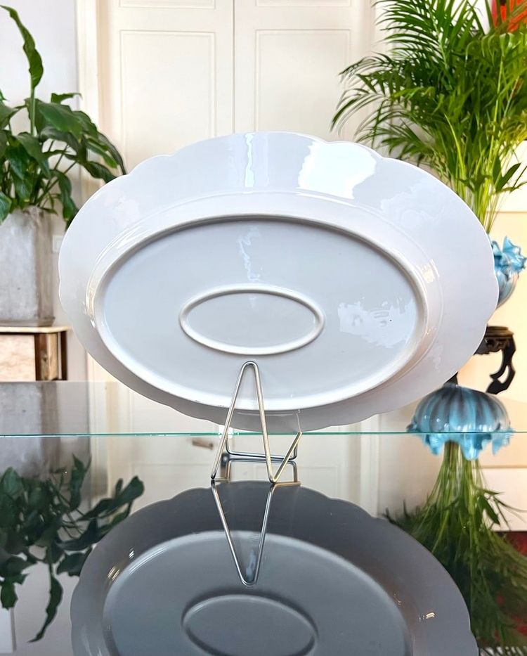 Porcelain Serving Dish - Initials TB